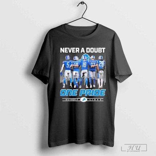 Never A Doubt One Pride Detroit Lions Signature Shirt