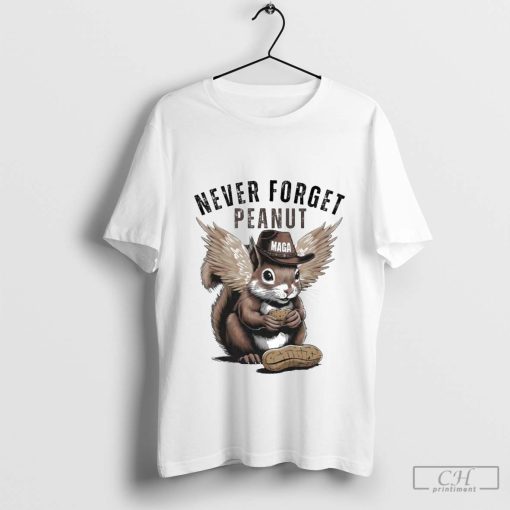 Never Forget Peanut Squirrel Justice For Peanut 2024 Shirt