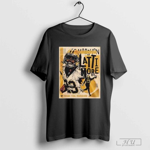 New Orleans Saints Thank You Marshon Lattimore Special T-Shirt