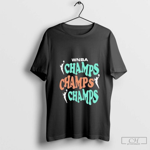 New York Liberty Spirit Jersey 2024 Wnba Finals Champions Stacked T-shirt