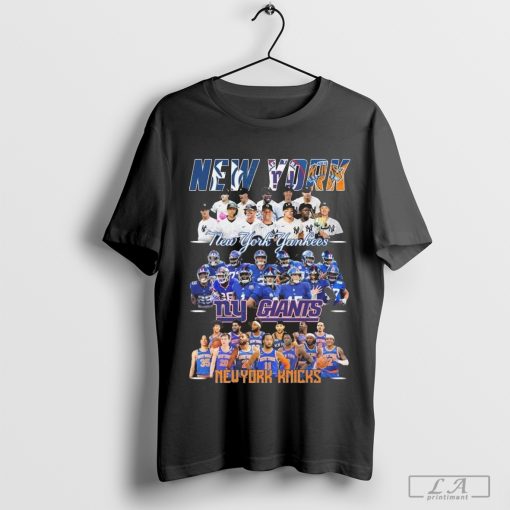 New York Yankees x New York Giants x New York Knicks Team 2024 Shirt