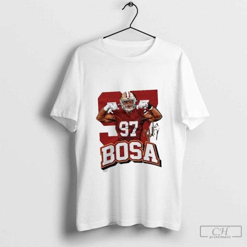 Nick Bosa #97 San Francisco 49ers player signature shirt