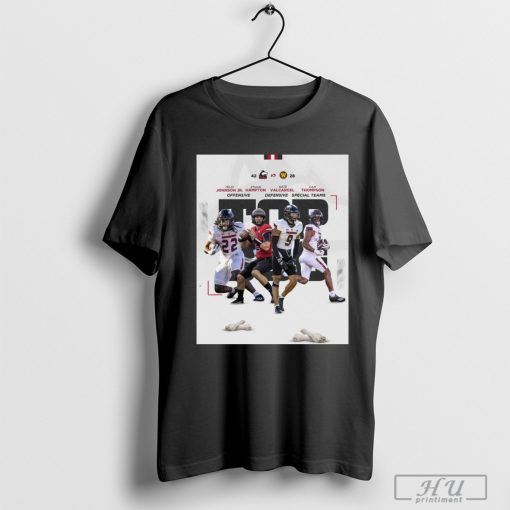 Northern Illinois Huskies vs. Western Michigan Broncos 42 – 28 Telly Johnson Jr. Ethan Hampton Nate Valcarcel Cam Thompson Poster t-shirt