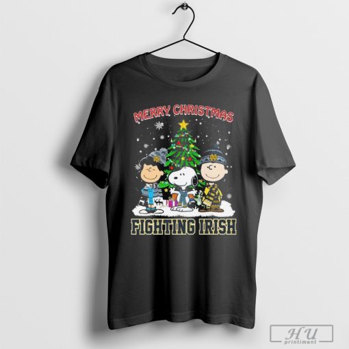 Notre Dame Fighting x Snoopy Irish Merry Christmas 2024 Shirt