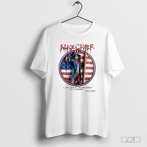 Official 2024 Alice Cooper The Alice Register And Vote Shirt