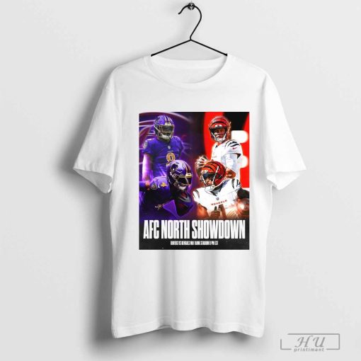 AFC North Showdown Baltimore Ravens Vs Cincinnati Bengals M&T Bank Stadium Poster t-shirt