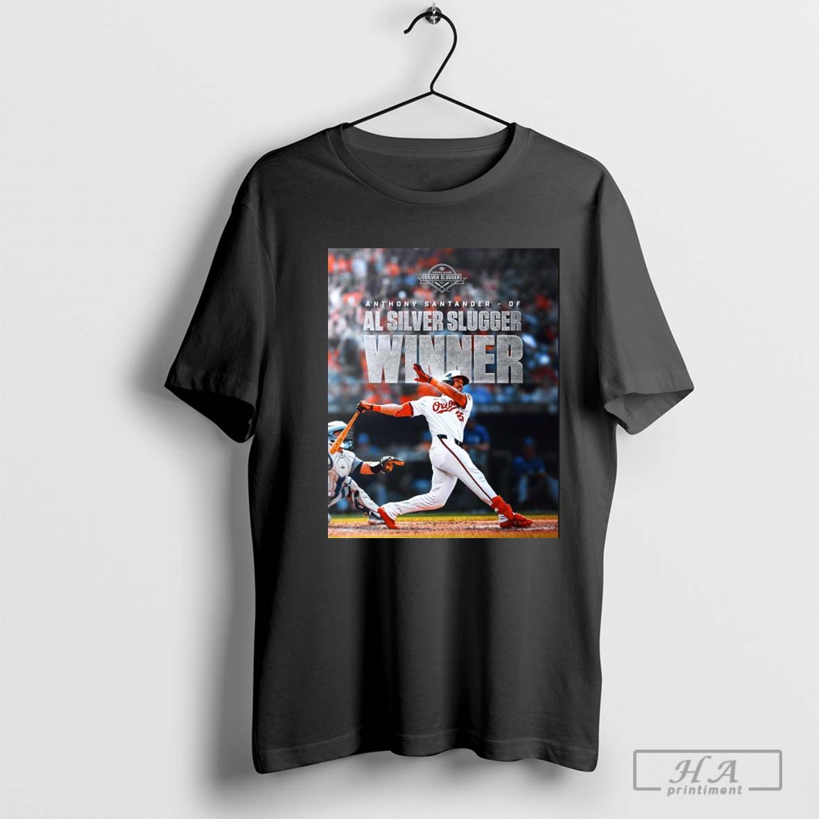 Official Anthony Santander Baltimore Orioles Mlb 2024 Al Silver Slugger Award Winner T Shirt