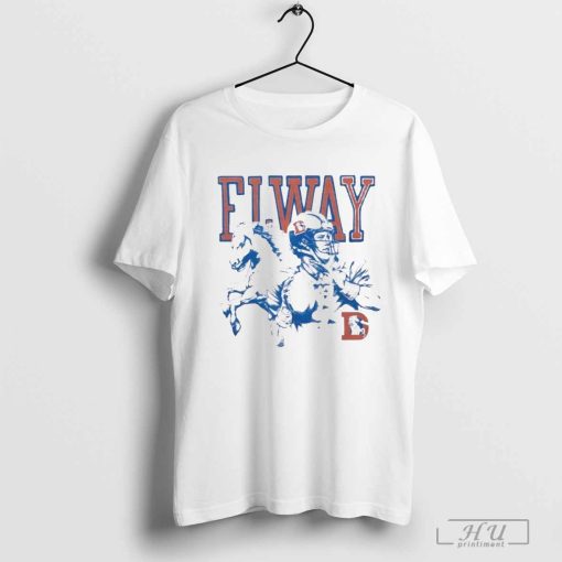 Brandon Perna Wear Denver Broncos John Elway T-Shirt