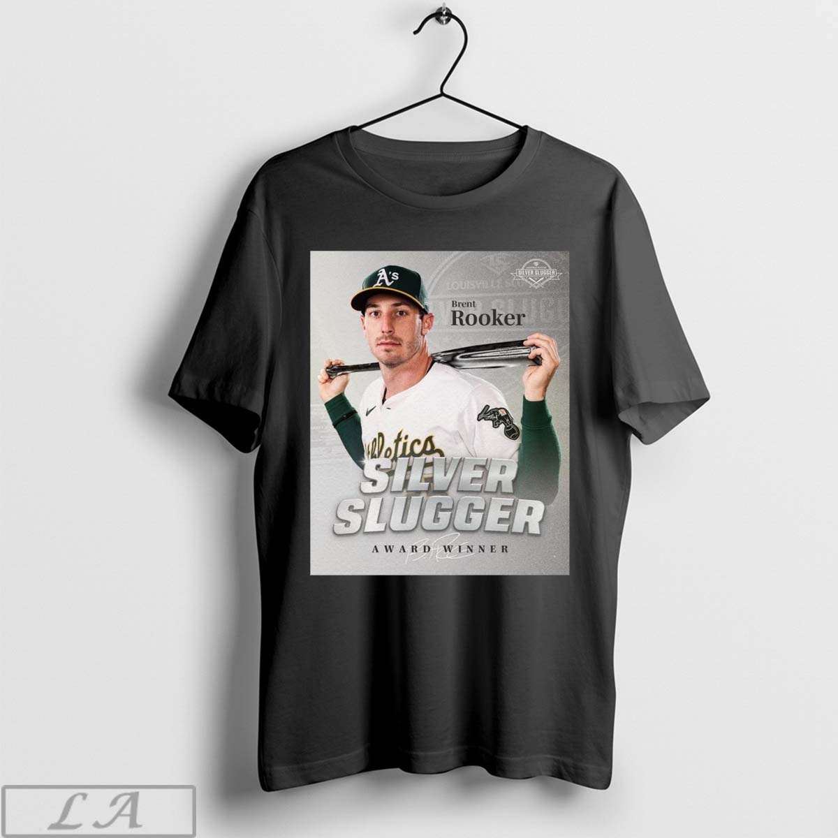 Official Brent Rooker Oakland Athletics Mlb Silver Slugger Award Winner Signature Poster T Shirt