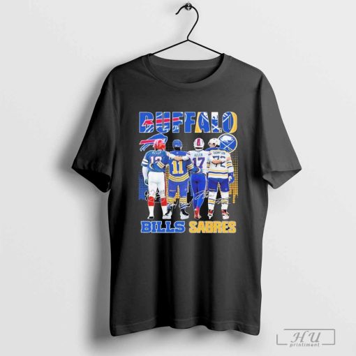 Buffalo Bills Josh Allen Jim Kelly Buffalo Sabres Gilbert Perreault Tage Thompson T-Shirt