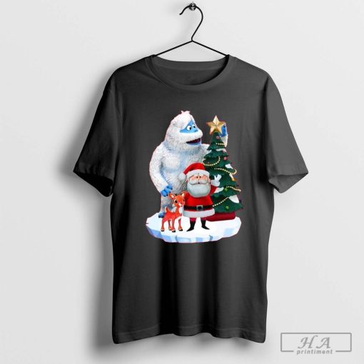 Official Bumble Rudolph And Santa Exclusive Rudolph The Red Nosed Reindeer Christmas Shirt