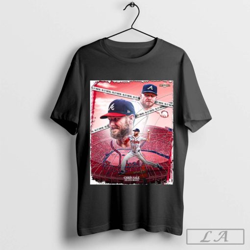 Official Chris Sale National League Cy Young winning the NL Triple Crown Atlanta Braves MLB Poster t-shirt