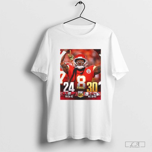 Official Final Tampa Bay Buccaneers Vs Kansas City Chiefs 24 - 30 Fox NFL Poster t-shirt