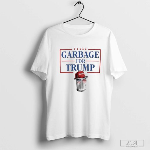 Official Garbage For Trump Shirt Trump Vance Funny Garbage Truck MAGA Hat T- Shirt