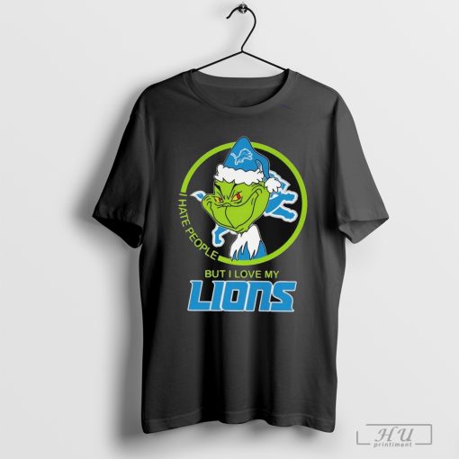 Official Grinch I Have People But I Love My Detroit Lions Shirt