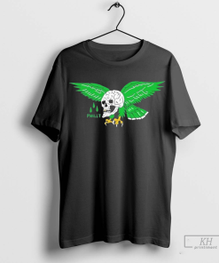 Official Heavyslime Philly Eagle Skull T-shirts