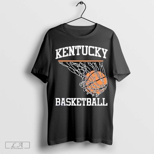 Official Kentucky Wildcats Basketball Hoop Swoosh t-shirt