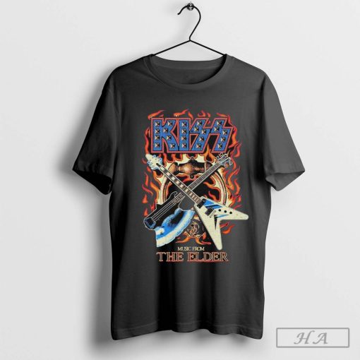 Official Kiss The Oath Music From The Elder The Demon’s Axe Bass Shirt