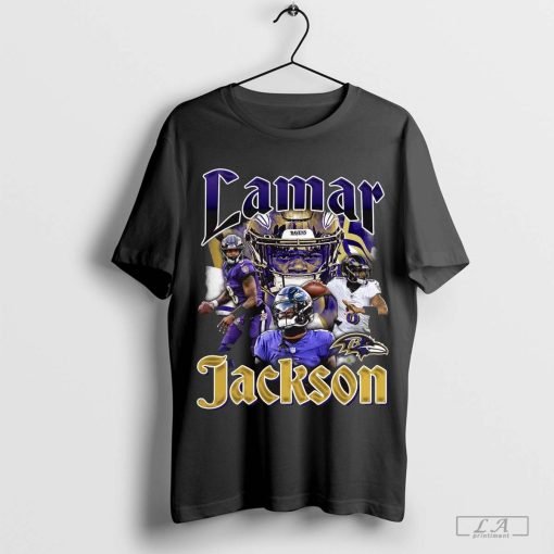 Official Lamar Jackson Baltimore Ravens Notorious Player Graphic NFL t-shirt