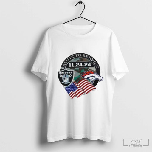 Official Las Vegas Raiders Vs Denver Broncos Game Day Allegiant Stadium 11 24 2024 Shirt