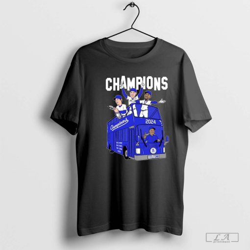 Official Los Angeles Dodgers Bus 2024 8x World Series Champions Shirt