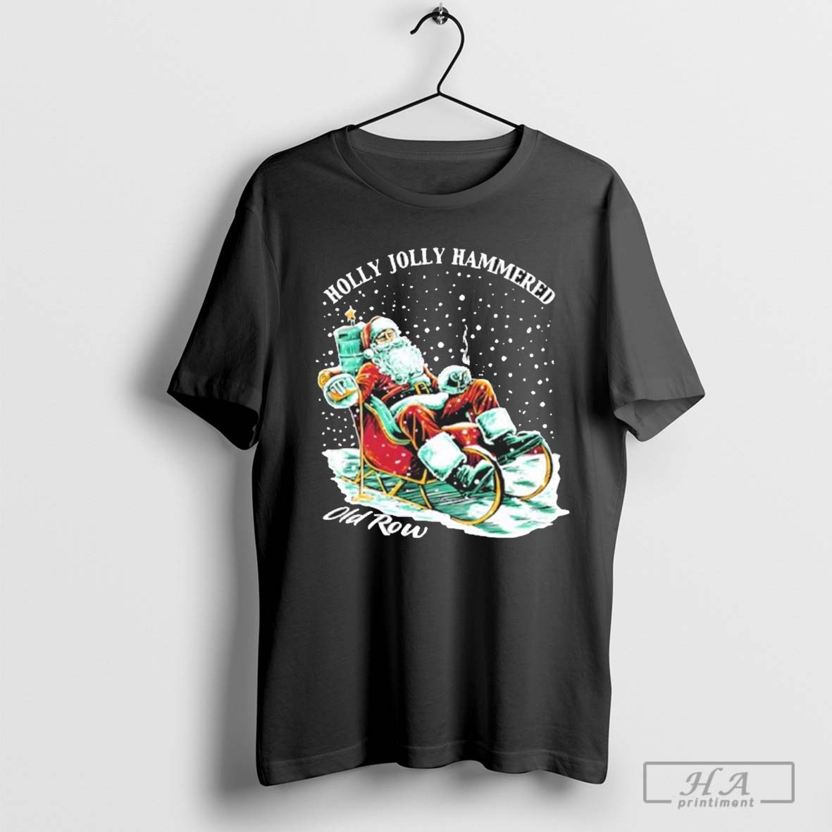 Official Old Row Holly Jolly Hammered T Shirts