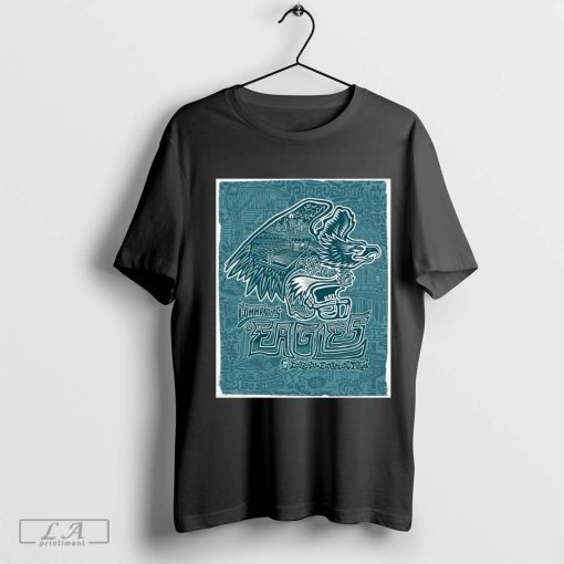 Official Philadelphia Eagles vs Washington Commanders NFL Thursday Night Football In Philly Artwork Poster t-shirt