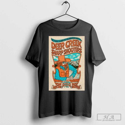 Official Poster Deer Creek Sharp Shooters Steamboat Springs CO December 31-2024 T-shirt