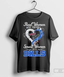 Official Real Women Love Football Smart Women Love The Buffalo Bills – Go Bills Shirt