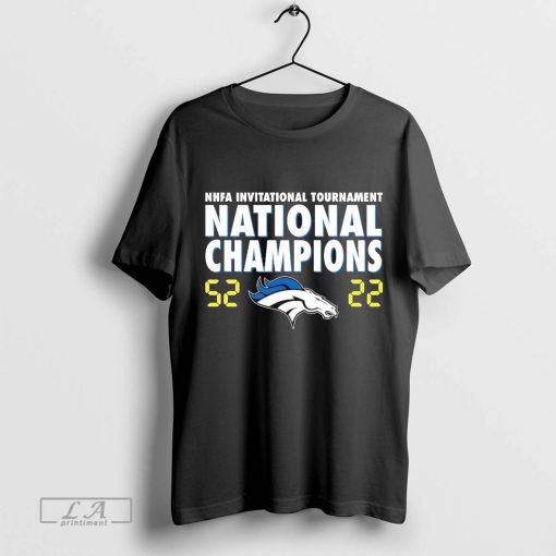 Official River Oaks Mustangs 2024 NHFA National Champions T-Shirt