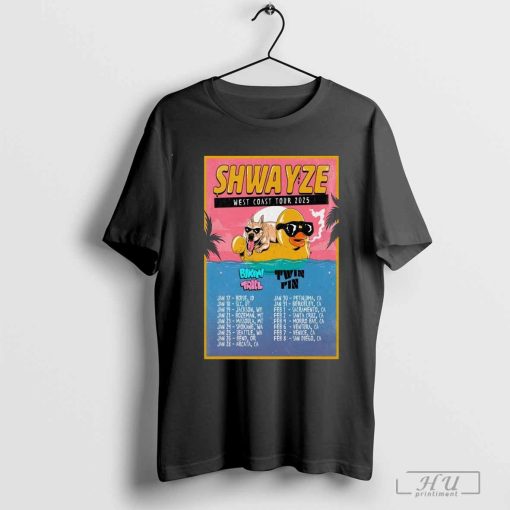 Shwayze West Coast 2025 Tour Poster Shirt