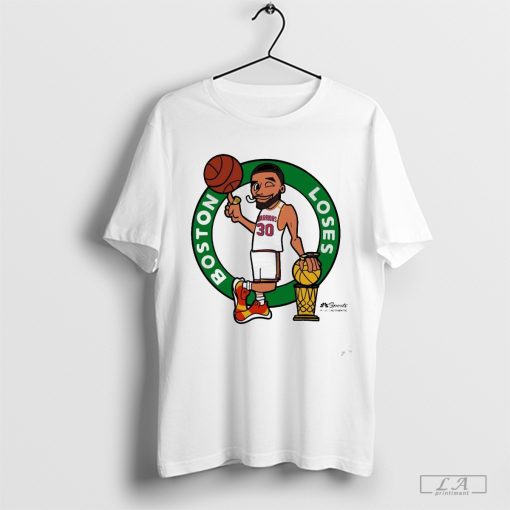 Official Stephen Curry Golden State Warriors Boston Loses Cartoon t-shirt