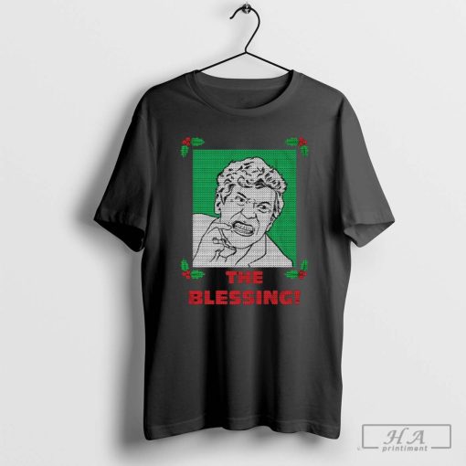 Official The Blessing Uncle Lewis Ugly Naughty Christmas Sweater 2024 T-shirt