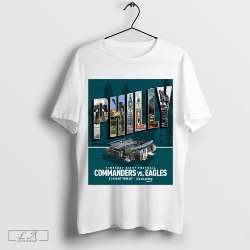 Official The City of Brotherly Love Philly Thursday Night Football Philadelphia Eagles vs Washington Commanders NFL 2024 Poster t-shirt