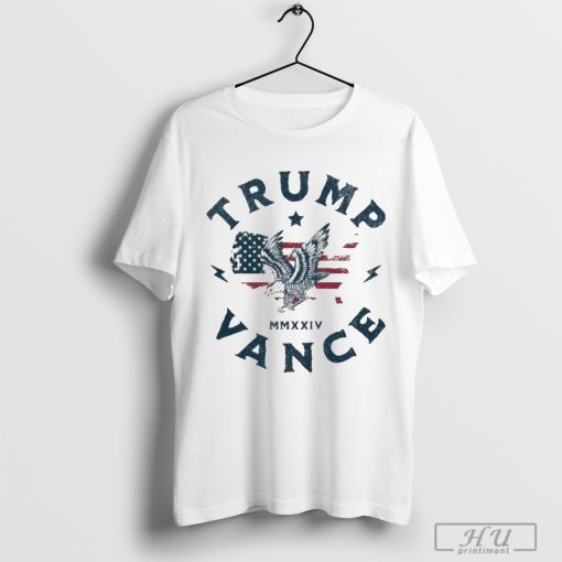 Trump Vance Mmxxiv Eagle Map Usa Shirt