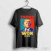 Official Trump Won 2024 File Digital Shirt