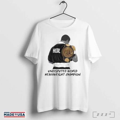 Official Undisputed World Heavyweight Champion Bitcoin T-shirt