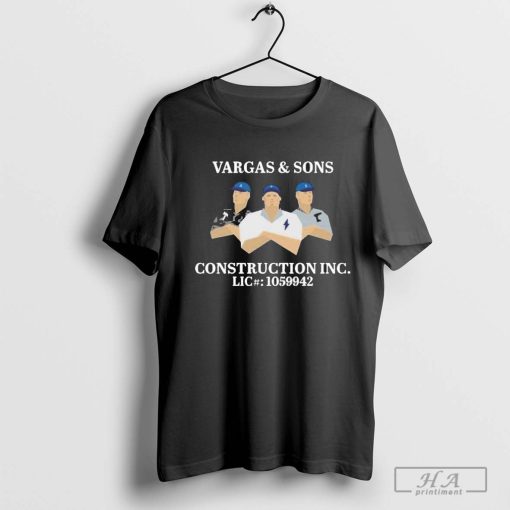 Official Vargas & Sons Construction Inc T-shirt