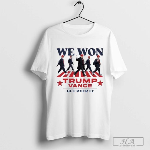 Official We Won Abbey Road Trump Vance 2024 Get Over It Shirt