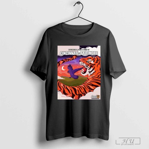 Official Week 10 Thursday Night Football NFL Cincinnati Bengals vs. Baltimore Ravens Nov 7 2024 Poster t-shirt