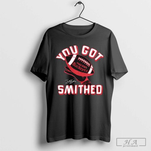 Ohio State Jeremiah Smith You Got Smithed Signature T-shirt