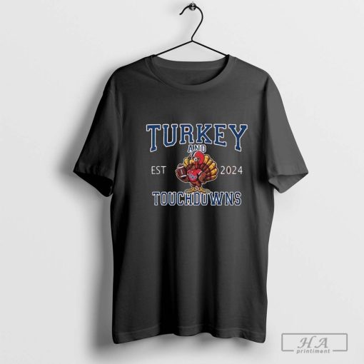 Ole Miss Rebels Hotty Toddy Turkey Est 2024 Touchdowns Shirt