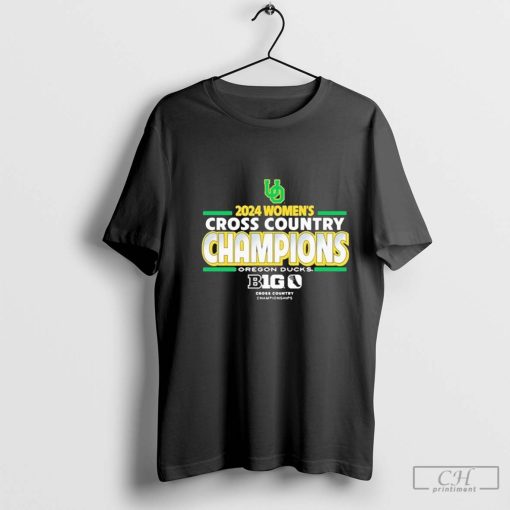 Oregon Ducks 2024 Big Ten Women’s Cross Country Champions Shirt