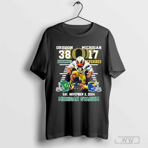 Oregon Ducks Beat Michigan Wolverines 2024 In Michigan Stadium T-Shirt