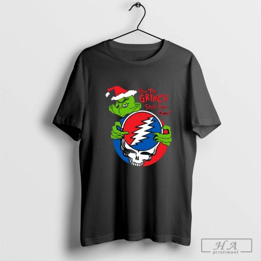 Original How The Grinch Stole Your Face Hug Grateful Dead Christmas 2024 Shirt