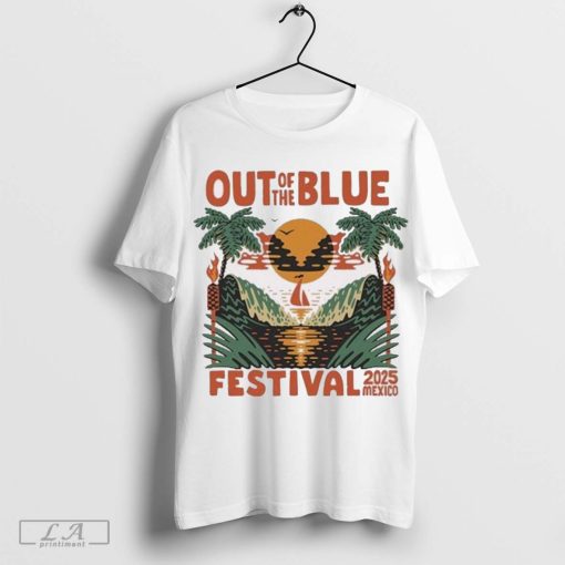 Out Of The Blue Festival Mexico Tour 2025 Retro t-shirt