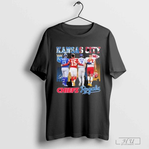 Patrick Mahomes Travis Kelce Salvador Pérez Bobby Witt Jr. Kansas City Chiefs Football Friends Kansas City Royals 2024 Shirt