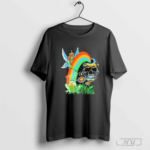 Peace Frog Rainbow Skull Star T-shirt