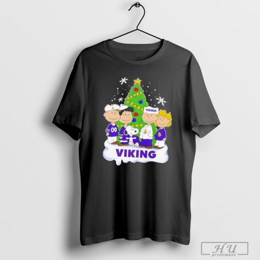 Peanuts Minnesota Vikings Christmas tree shirt