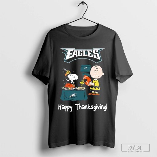 Peanuts Philadelphia Eagles Happy Thanksgiving NFL Football 2024 t-shirt